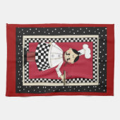 シェフイタリアンおもしろいキッチンタオル キッチンタオル (横)