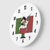 シェフイタリアン#3 ラージ壁時計 (傾斜)