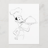 シェフイラストレーション ポストカード (正面)