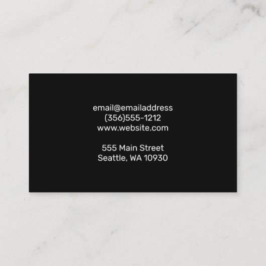 シェフイラストレーション | 料理 名刺 (裏面)