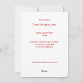 シェフインスパイアリタイアディナー招待状 シーズンカード (裏面)