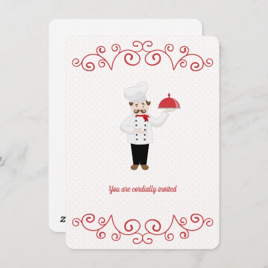 シェフインスパイアリタイアディナー招待状 シーズンカード (正面/裏面)