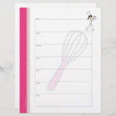 シェフウィークリーミールプランナーページ (正面/裏面)