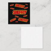 シェフェイレッド漫画フォント ノートカード (正面/裏面)