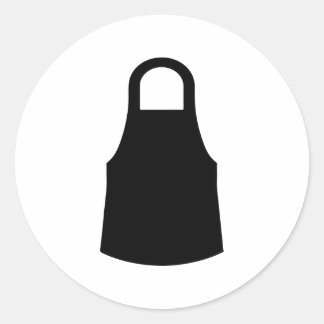 シェフエプロンシルエット ラウンドシール