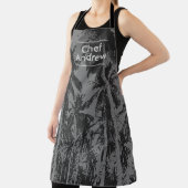 シェフエプロン名入りトロピカルパターン エプロン (インサイチュ)