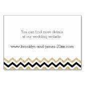 シェフエレガントロ結婚ンの宿泊カード テーブルナンバー (裏面)