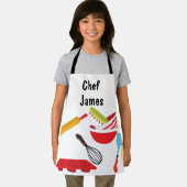 シェフオールオーバープリントエプロンのパーソナライズ エプロン (インサイチュ)