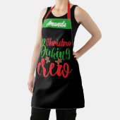 シェフカスタマイズネームエプロン、クリスマスベーキングクルー エプロン (インサイチュ)