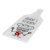 シェフカスタム調理師用のガラス切り板ギフト カッティングボード (角)