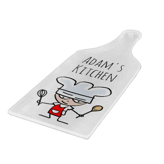 シェフカスタム調理師用のガラス切り板ギフト カッティングボード (角)