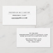 シェフカトラリーロゴシェフサービス 名刺 (正面/裏面)