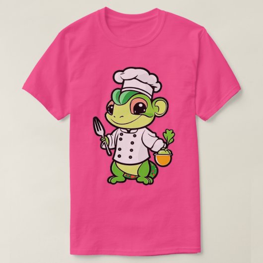 シェフカメレオン Tシャツ (デザイン正面)