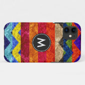 シェフカラフルロンストライプヴィンテージ#12 Case-Mate iPhoneケース (裏面(横))
