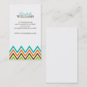 シェフカラフルロンストライプ 名刺 (正面/裏面)