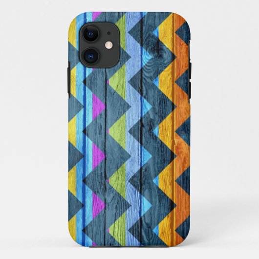 シェフカラフルロン木材抽象芸術#2 Case-Mate iPhoneケース (裏面)