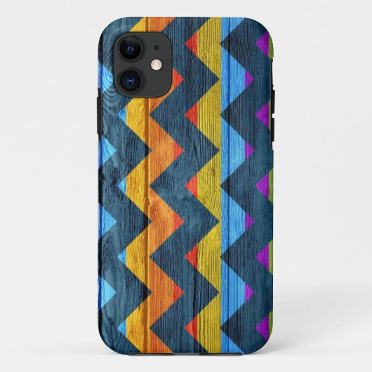 シェフカラフルロン木材抽象芸術#3 Case-Mate iPhoneケース (裏面)