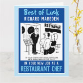 シェフカードとしての新しい仕事 カード (黄色い花)