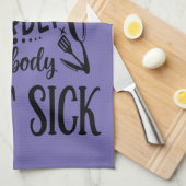 シェフキッおもしろいチン引用文 キッチンタオル (四つ折り)