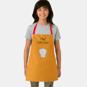 シェフキッズオレンジクラフトのパーソナライズ エプロン (インサイチュ)