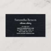 シェフキッチンケータリングフォーク&ナイフリースオンウッド 名刺 (裏面)