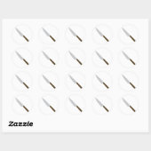シェフキッチンナイフのアイコン ラウンドシール (シート)