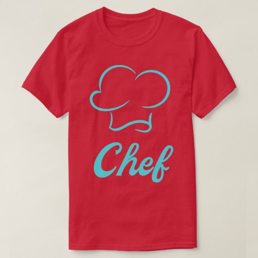 シェフキッチンハット料理 Tシャツ (デザイン正面)