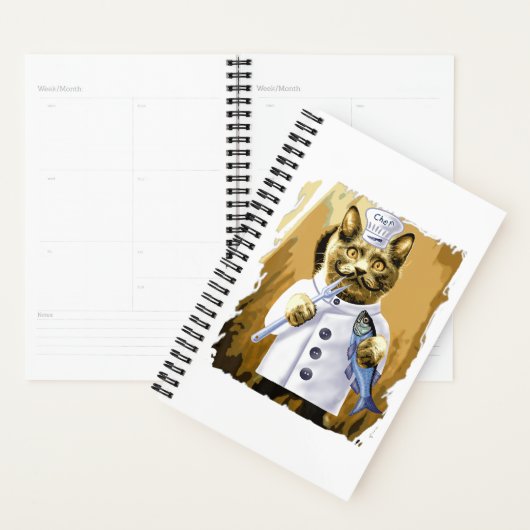 シェフキャッおもしろいト料理料理グルキッチン プランナー手帳 (ディスプレー)