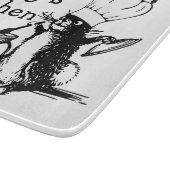 シェフキュートバニーパーソナライズされたヴィンテージアート カッティングボード (角)