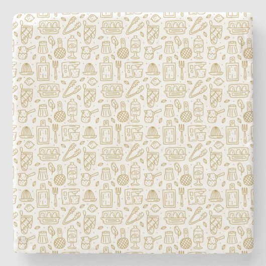 シェフギフト 幸福は人生の味 ストーンコースター (正面)