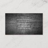 シェフクレアーステーキアイコン |スクラッチメタル 名刺 (裏面)