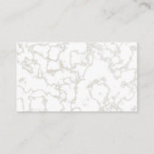 シェフクレアーバー |大理石テクスチャ 名刺 (裏面)