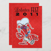 シェフクールおもしろいロブスターフェスト 招待状 (正面/裏面)
