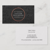 シェフクールコ素朴ープナイフのロゴのコルクボード 名刺 (正面/裏面)