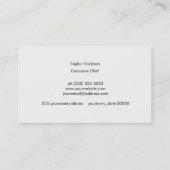 シェフクールコ素朴ープナイフのロゴのコルクボード 名刺 (裏面)