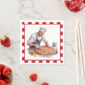 シェフクールピザパーティー スタンダードカクテルナプキン (インサイチュ)