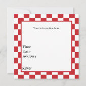 シェフクールピザパーティー 招待状 (裏面)