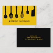 シェフケータリングフードレストランビジネスカード 名刺 (正面/裏面)