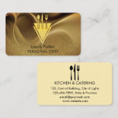 シェフケータリングレストランキッチンツールパーソナル 名刺 (正面/裏面)