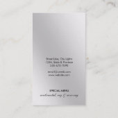 シェフケータリングレストランベイクフォークウィスクグレー 名刺 (裏面)