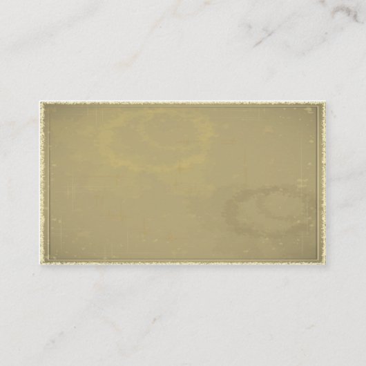 シェフケータリングレストランヴィンテージオールド紙 名刺 (裏面)