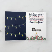 シェフケータリングレストラン料理クリスマスホリダ シーズンカード (内部)