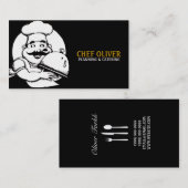 シェフケータリング食パーティープランナーレストラン 名刺 (正面/裏面)