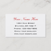 シェフケータリング 名刺 (裏面)