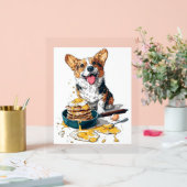 シェフコルギおもしろい料理犬 アクリルサイン (ウェディング)
