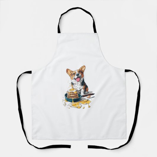 シェフコルギおもしろい料理犬 エプロン (正面)