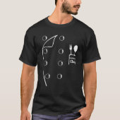 シェフコートおもしろい料理好き男性へ女性 Tシャツ (正面)