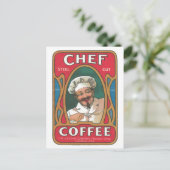 シェフコーヒーヴィンテージアールヌーボーキッチン シーズンポストカード (スタンド正面)