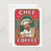 シェフコーヒーヴィンテージアールヌーボーキッチン シーズンポストカード (正面/裏面)