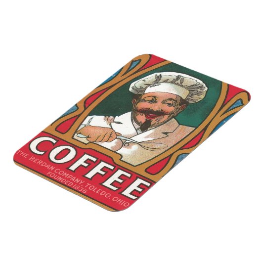 シェフコーヒーヴィンテージアールヌーボーキッチン マグネット (左側)